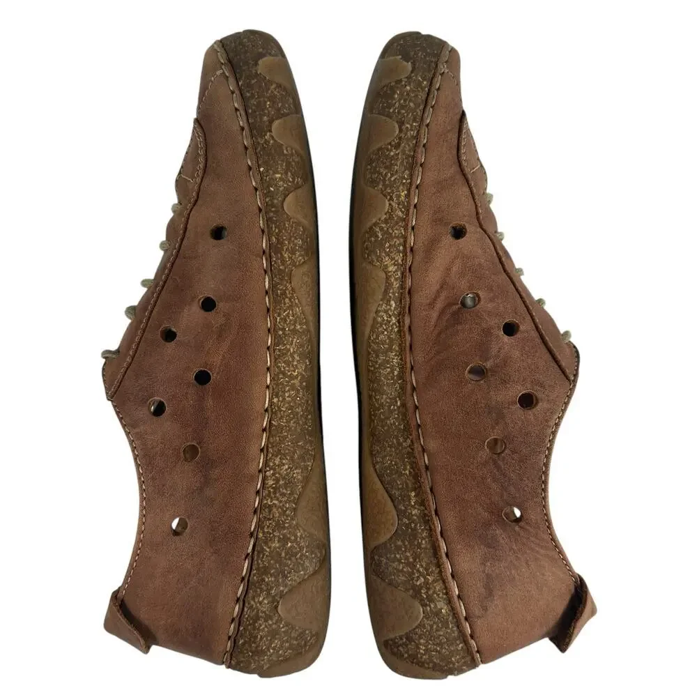 Josef Seibel Spirit of Nature Brown Leather Lace Up Comfort Shoe EU 37 US‎ 6-6.5